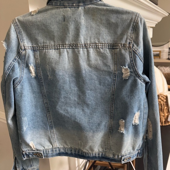 Distressed Denim Jacket - Picture 3 of 4